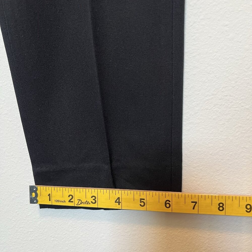 Everlane Women’s Size 14 Black Pants High Waisted Tapered Leg Crop Stretch Zip - Picture 7 of 10